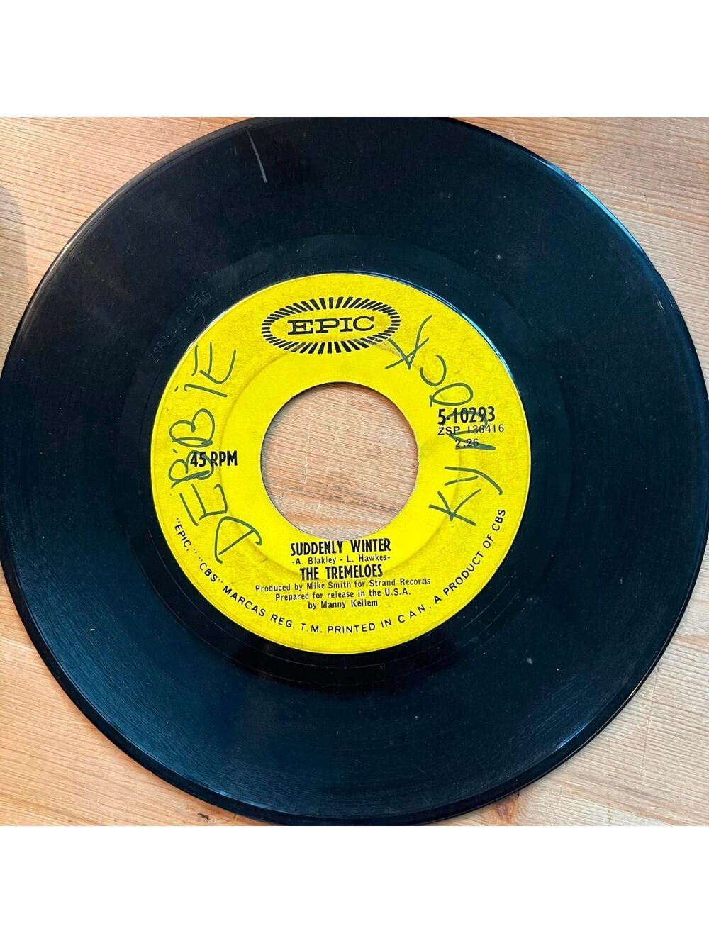 The Tremeloes - Suddenly Winter/Suddenly you Love Me 45rpm VG+ R11